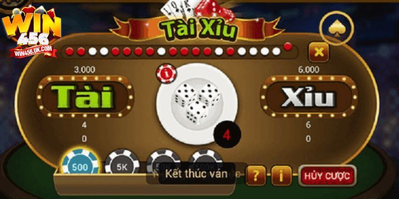 Hàng loạt ván cược đỉnh cao tại game tài xỉu online của Win456.
