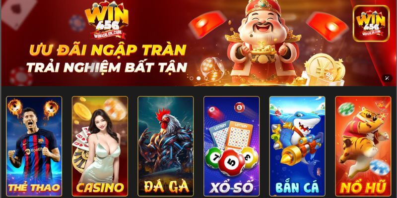 Kho game khủng chỉ có tại nhà cái Win456.