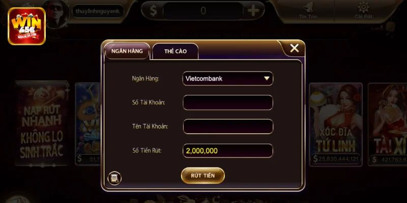 Các bước rút tiền tại nhà cái Win456 diễn ra nhanh gọn.
