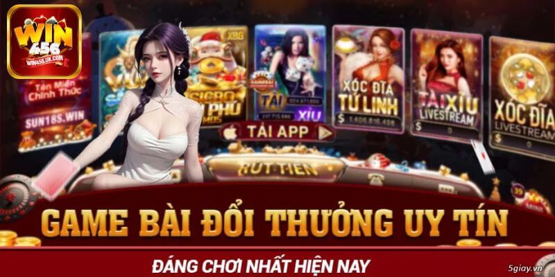 WIN456 là cổng game bài uy tín hàng đầu hiện nay. 